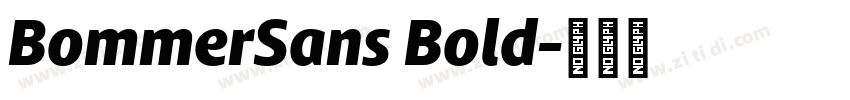 BommerSans Bold字体转换 BommerSans Bold字体转换